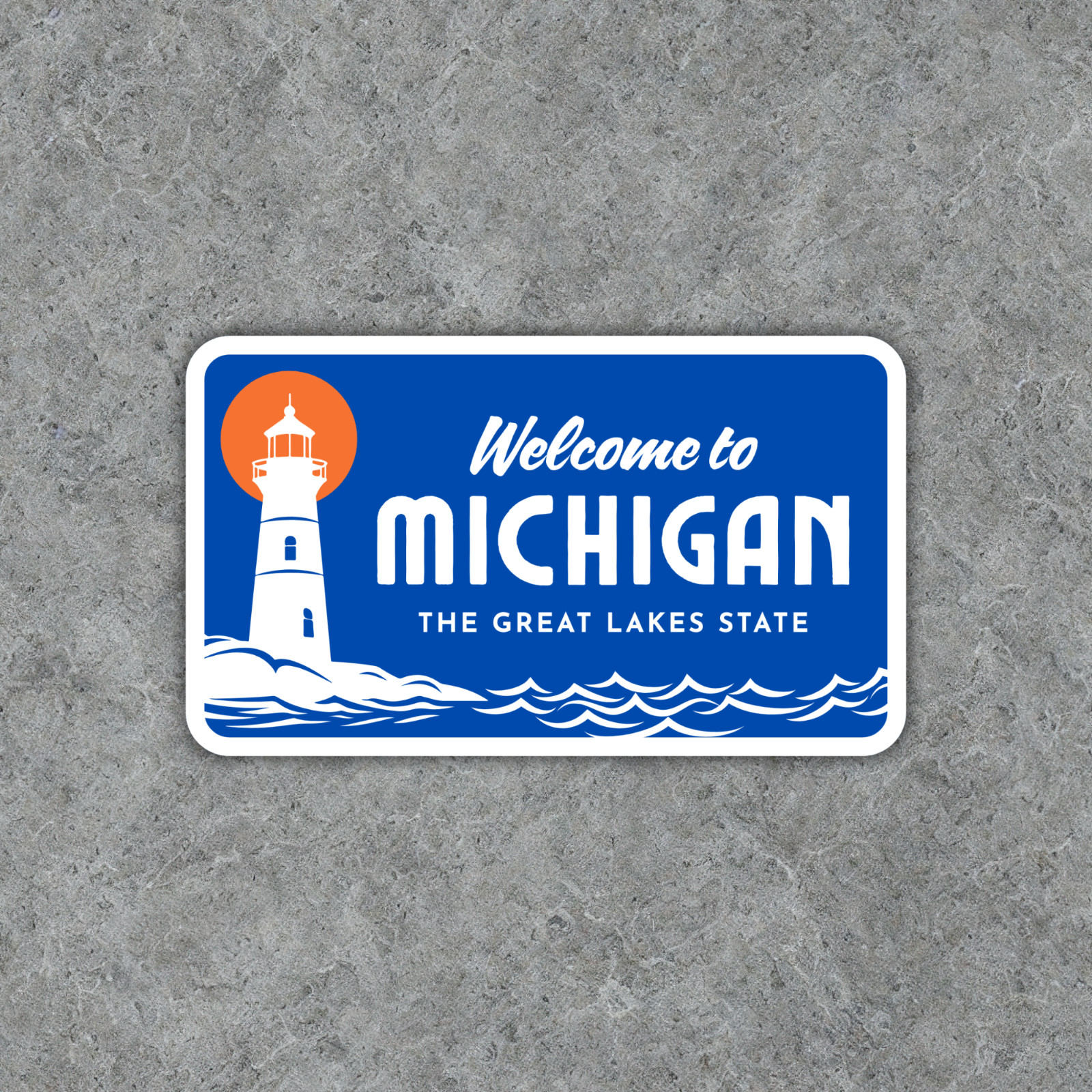 Welcome to Michigan Sticker The Great Lakes State Vinyl Waterproof Decal