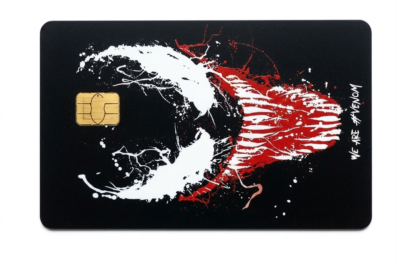 Venom Comic Art Black Red Debit Card Credit Card Skin Vinyl Sticker