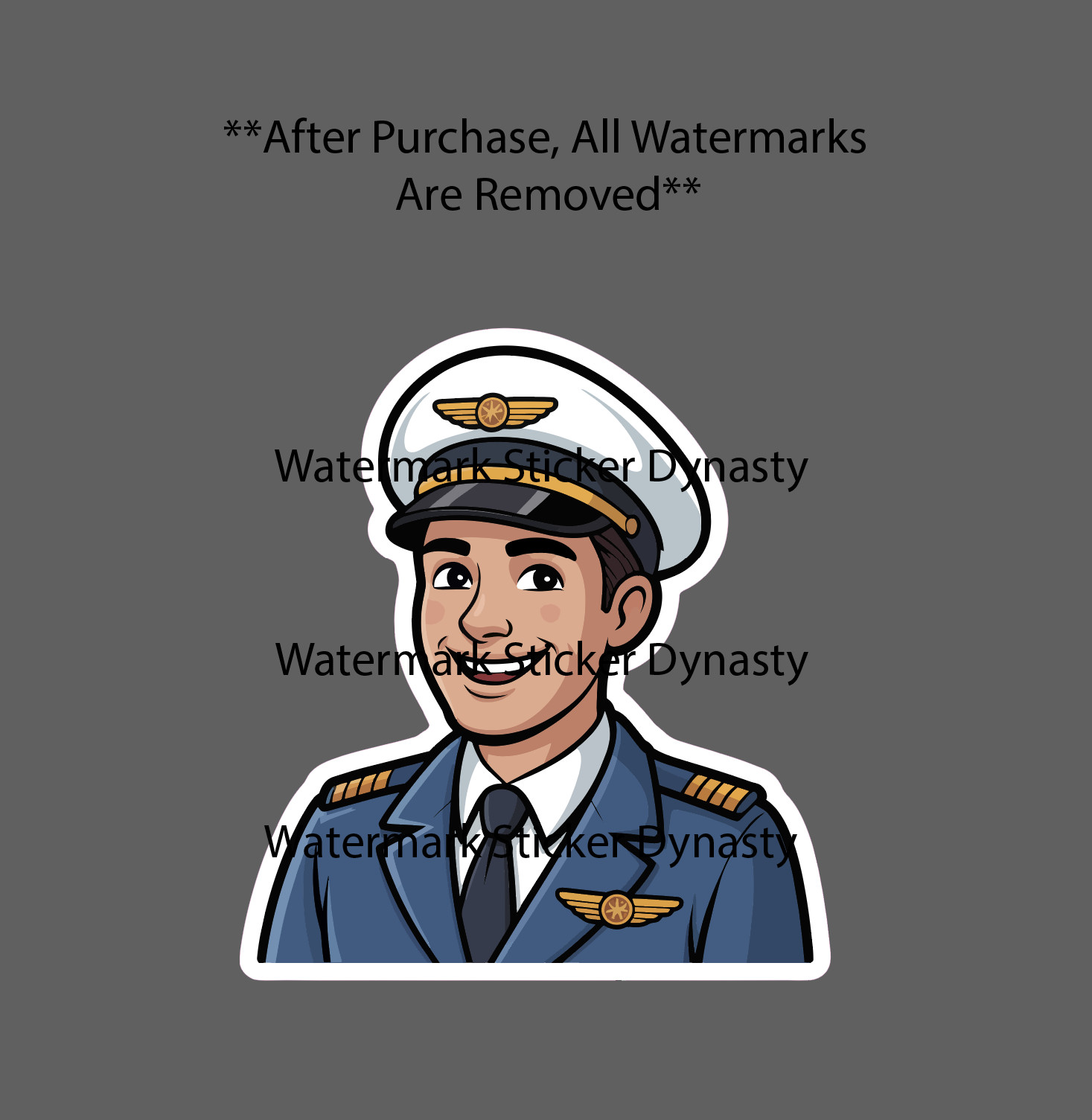 Pilot Sticker Waterproof Decal Airline Flight Work Cartoon Planes Gift NEW