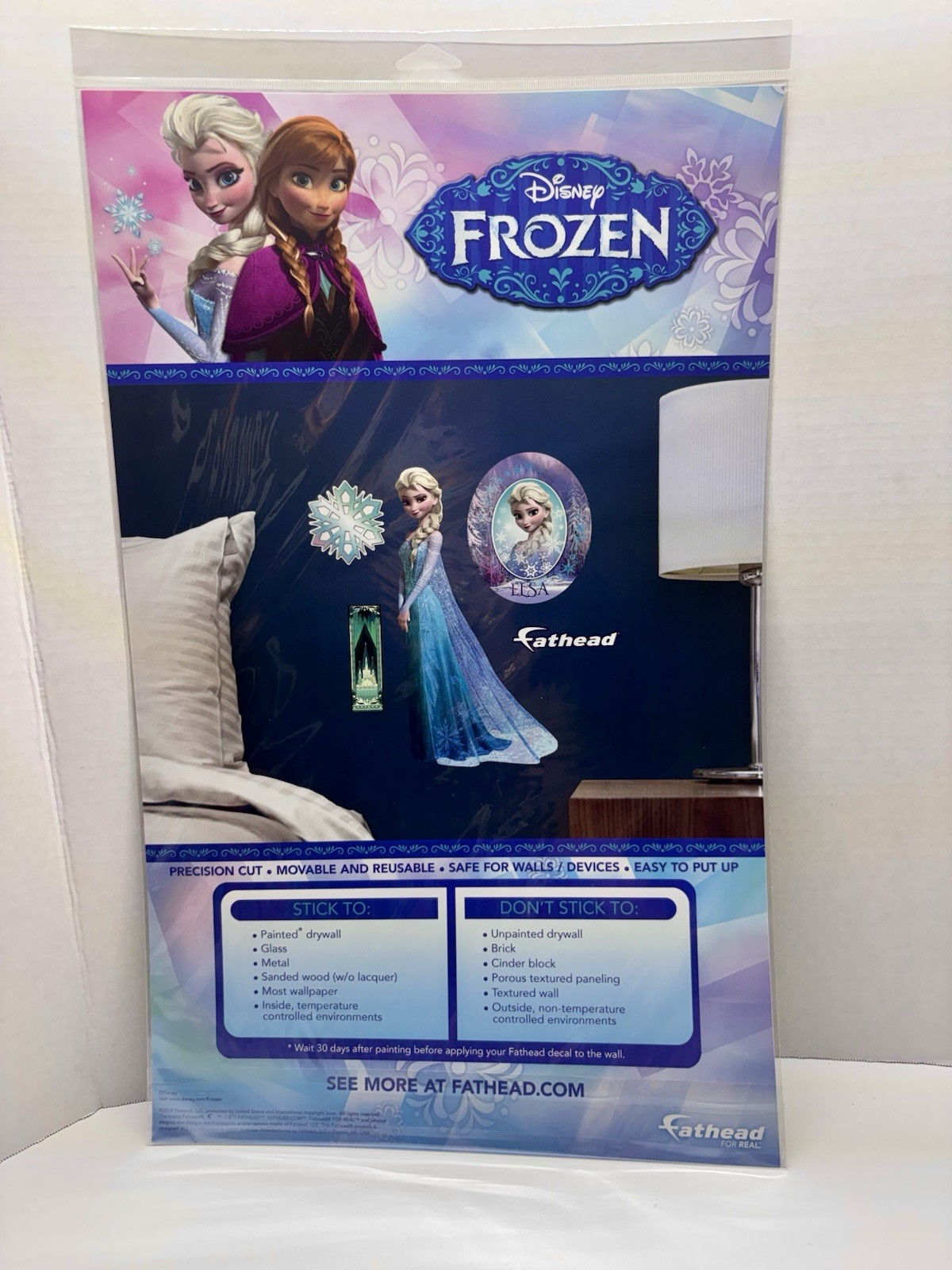 FATHEAD Disney Frozen Olaf Snowman 18" Wall Graphic Decal, New In Package!
