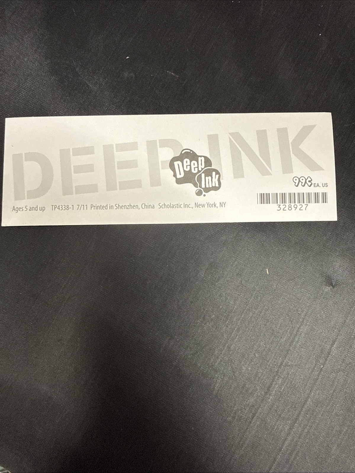 2000s Y2K Scholastic Book Fair Deep Ink Sticker Bookmark I Heart Zombies