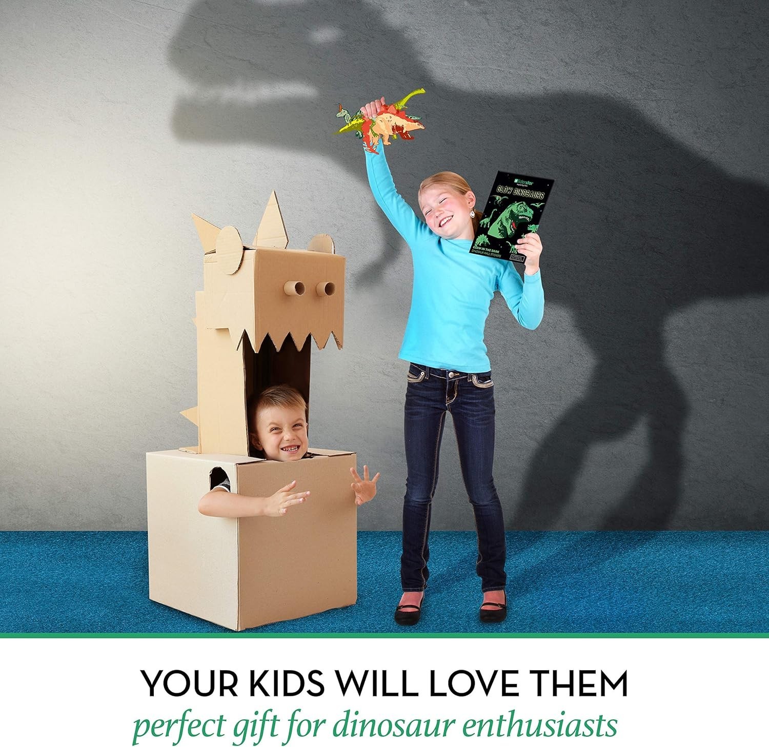 Dinosaur Wall Decals for Kids – Glow in The Dark, Removable Decor for Bedrooms