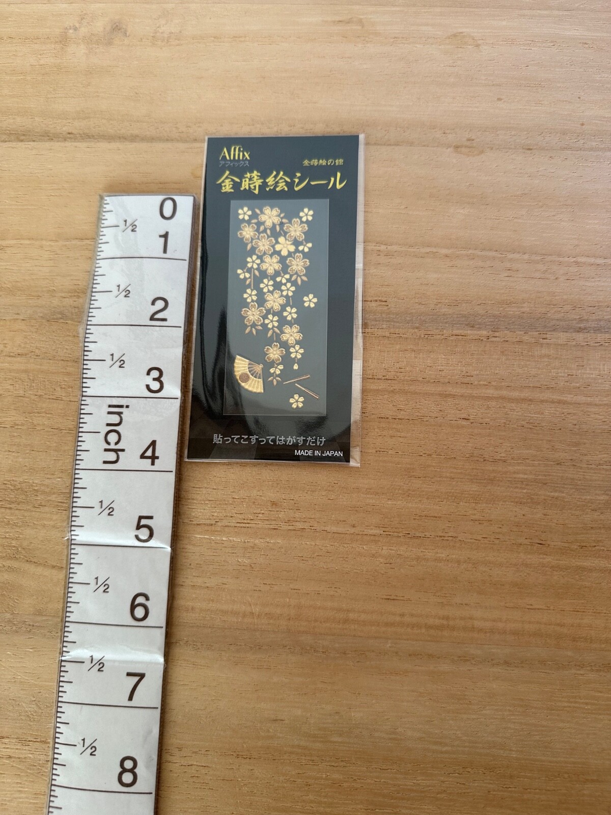 Gold Makie Transfer Decal Sticker Durable Decoration Yuzen Cherry Blossom