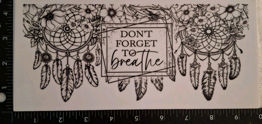 UV DTF Dream Catcher Theme Cup Wraps Transfer Stickers Set 4 Decals 4 X 9 Inch