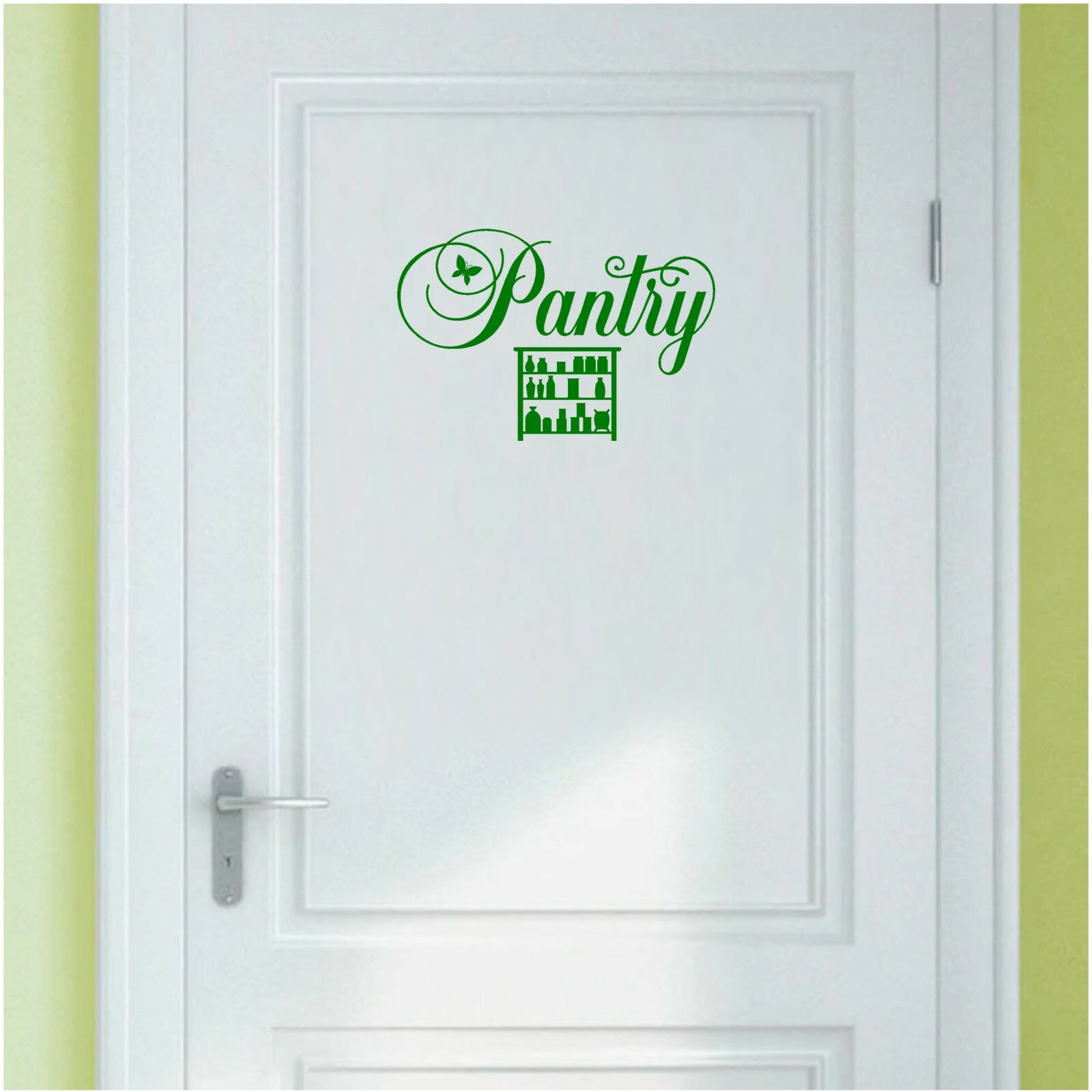 Pantry Door Sign, Kitchen Art Vinyl, Home Decor, Wall Sticker, Door Decal 026