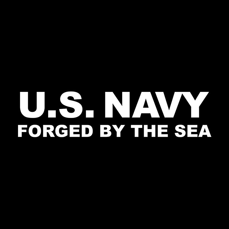 United States Navy vinyl sticker decal – Forged by the Sea US