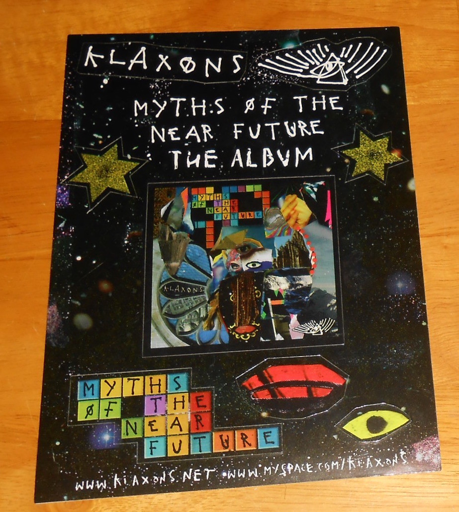 Klaxons Myths of the Near Future Sticker Sheet Promo (rectangle) 8×6