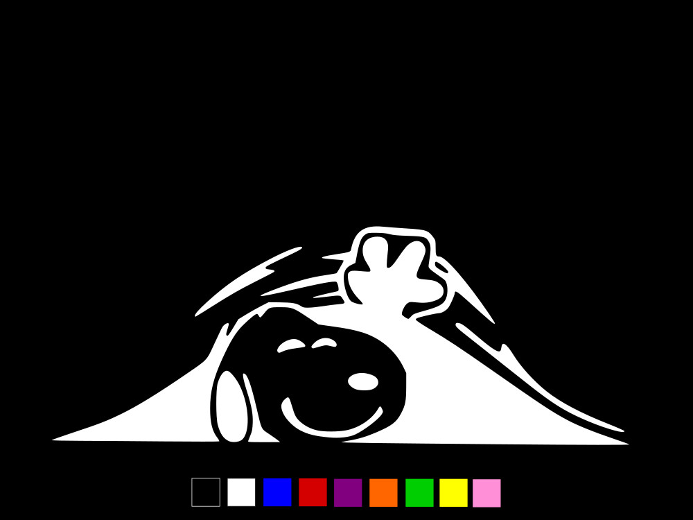 SNOOPY PEEKING Peanuts Vinyl Decal Wall Car Truck Sticker CHOOSE SIZE COLOR