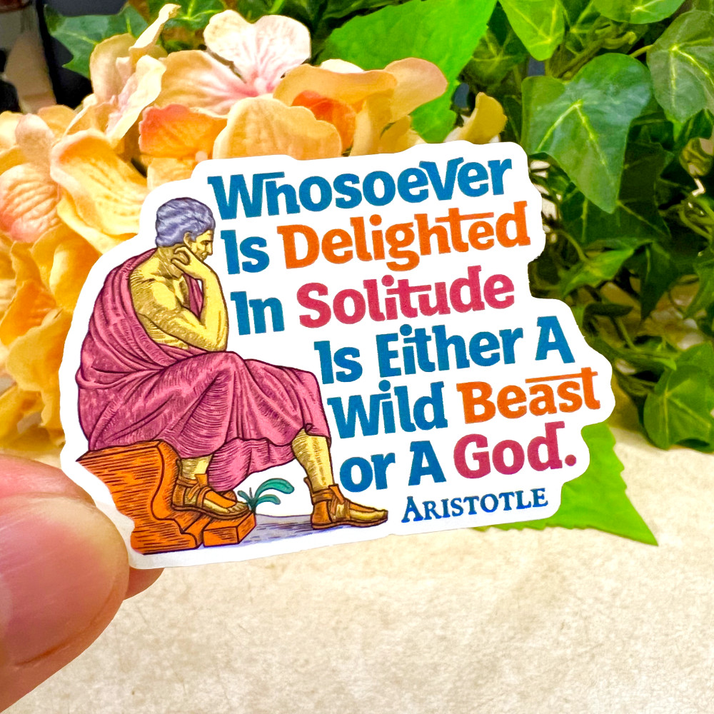 Aristotle Quotes 2pcs | Life Quotes Stickers | Motivational Gifts | 0109