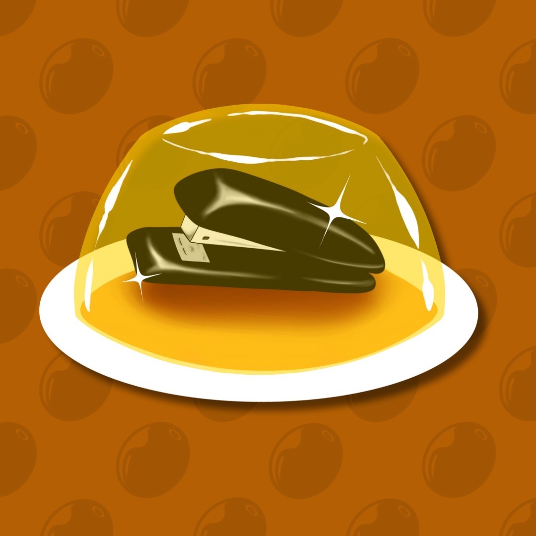 3.5 in. The Office Stapler in Jello Sticker