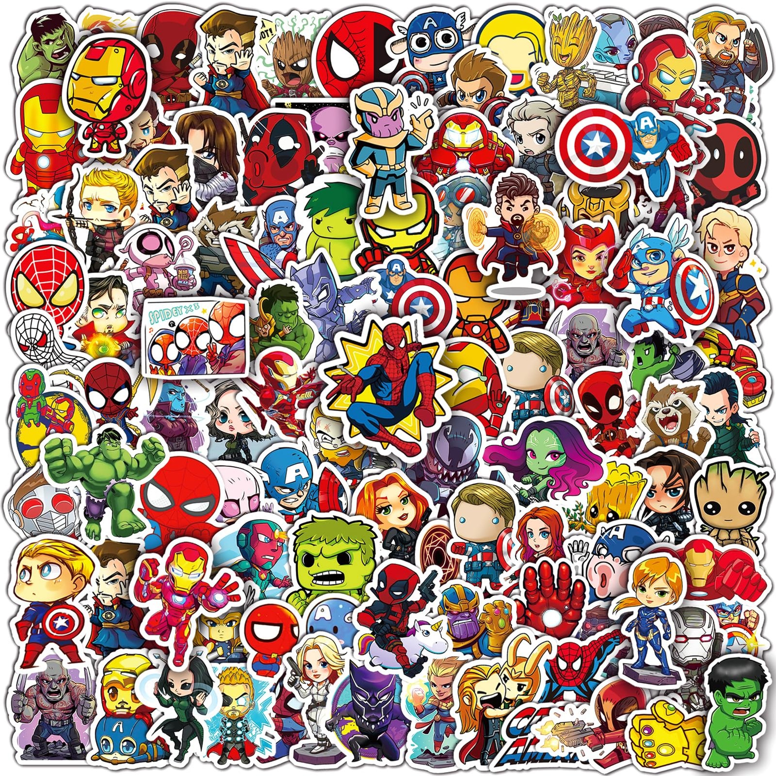200PCS Cool Character Stickers Bulk for Boys Teens Adults | Decor for Water Bott