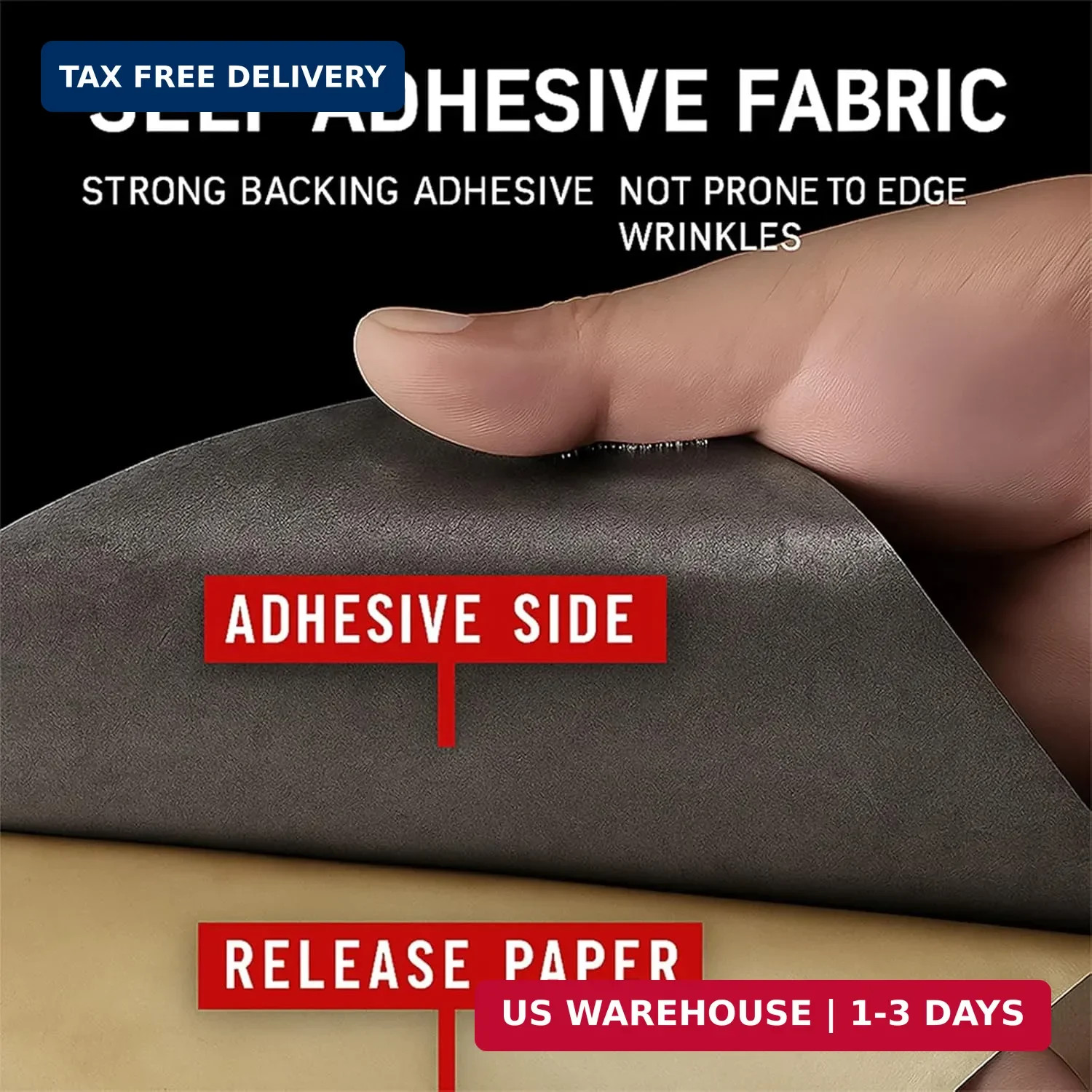 Self-Adhesive Suede Decorative Film for Car – Headliner/Dash/Door/Trunk | Stretc