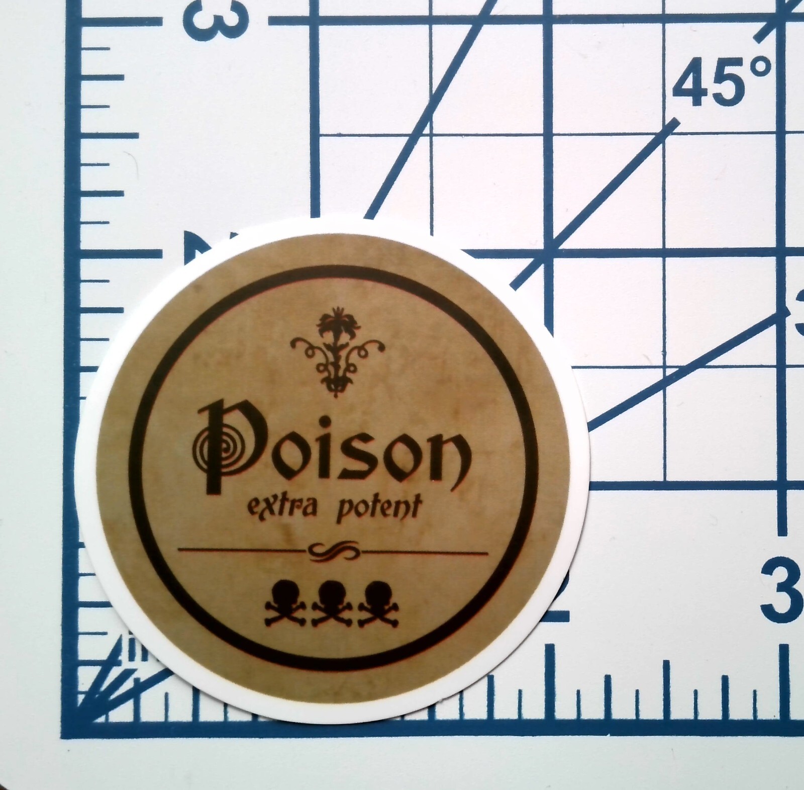 Poison Sticker Vinyl Die Cut Extra Potent Apothecary Witch Decal Scrapbook