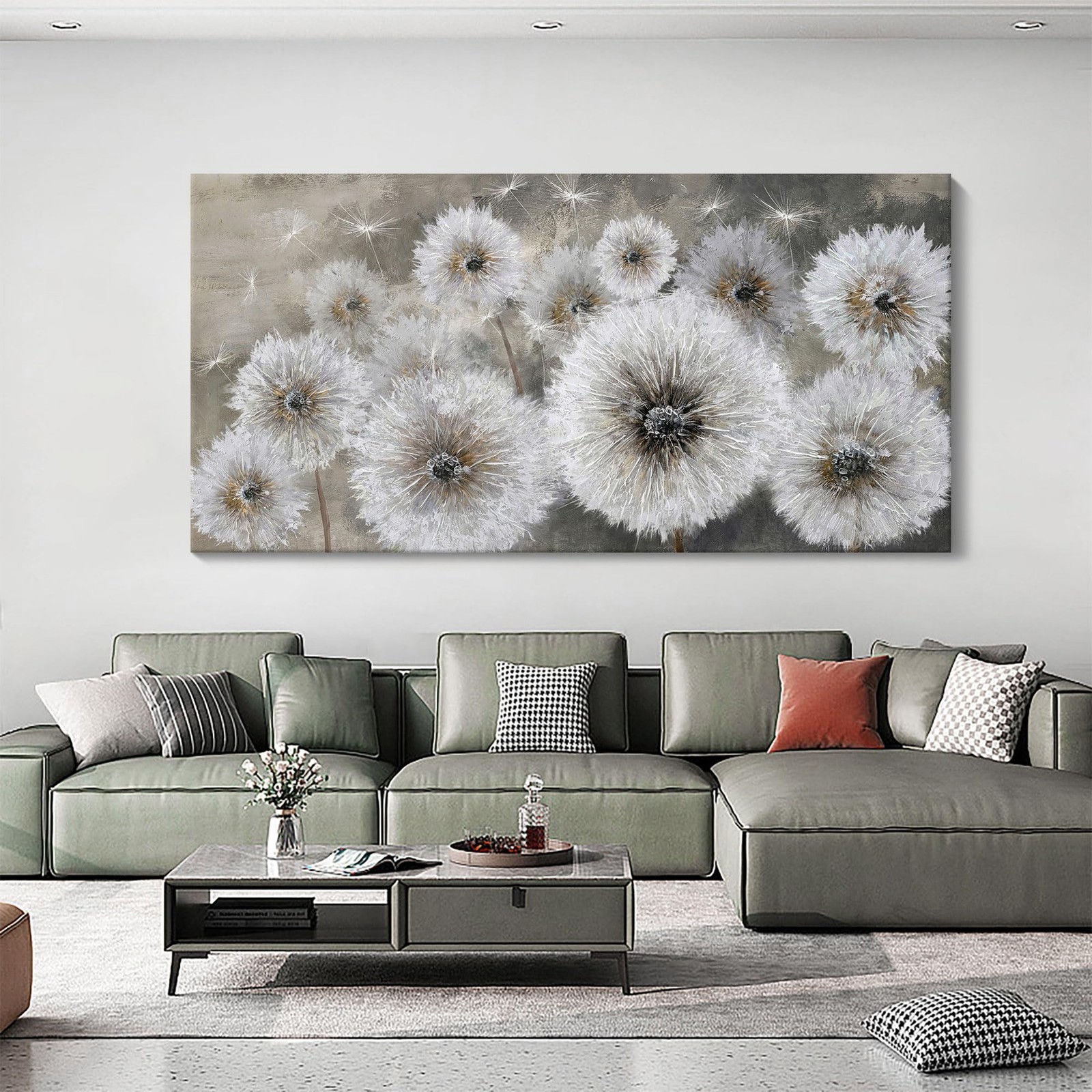 Pogusmavi Wall Art for Living Room & Bedroom – Large Canvas Wall Decor, 24×48…
