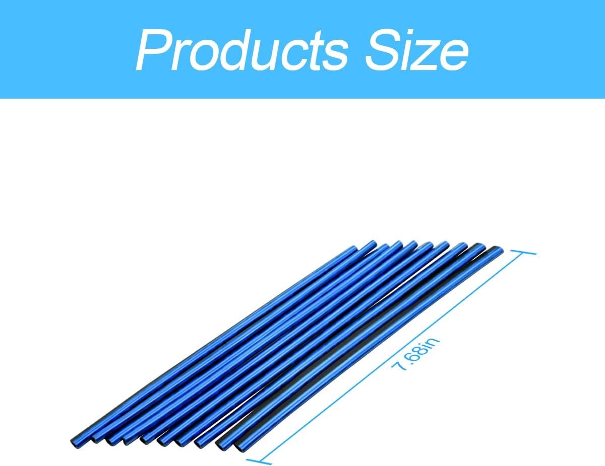 20PCS Car AC Vent Trim Strips, Ice Blue, Bendable Waterproof Air Vent Decoration