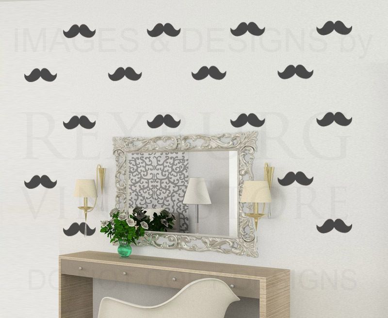 Moustache Mural Wall Decal Vinyl Sticker Art Decoration Decor Graphic Mural G28