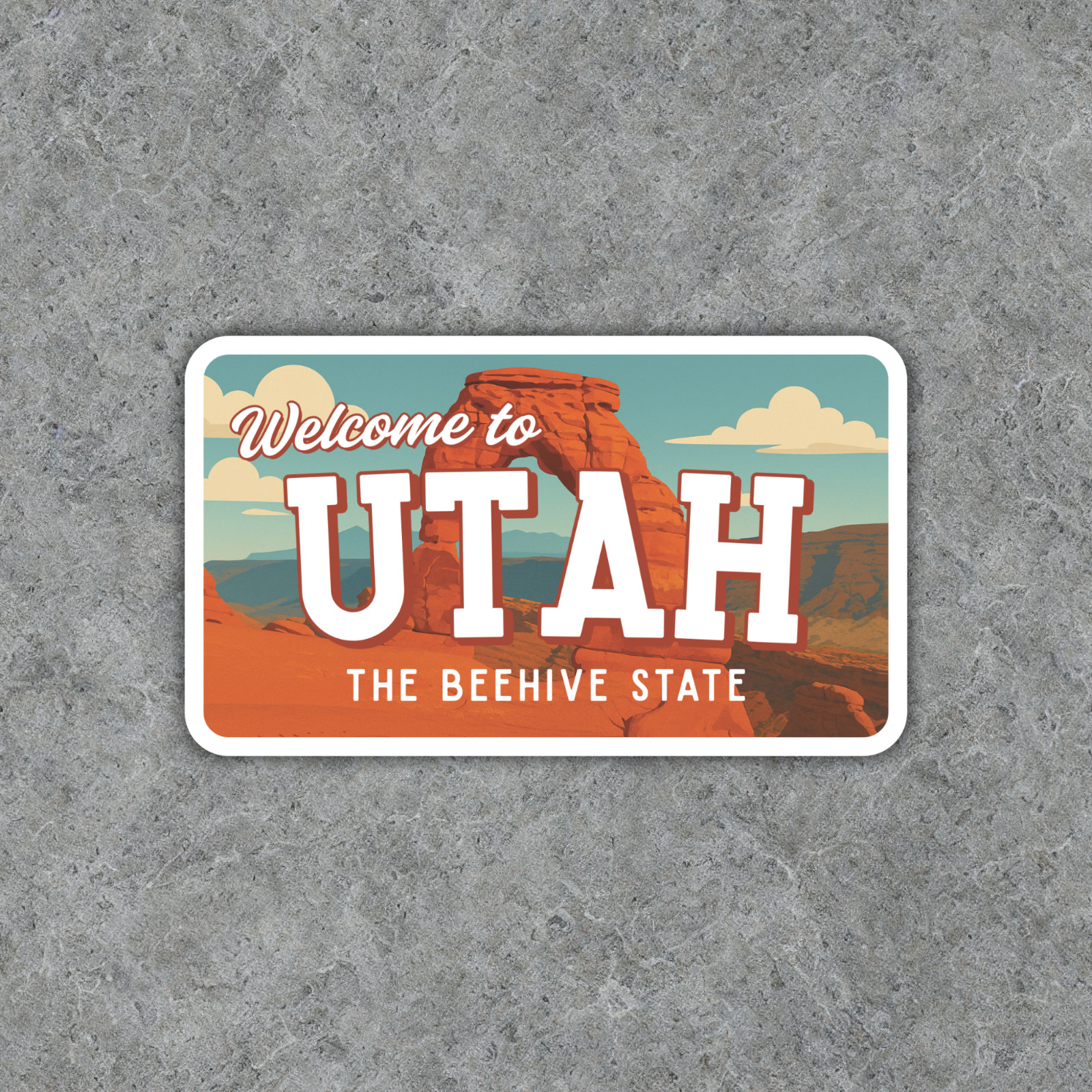 Welcome to Utah Sticker The Beehive State Vinyl Waterproof Decal