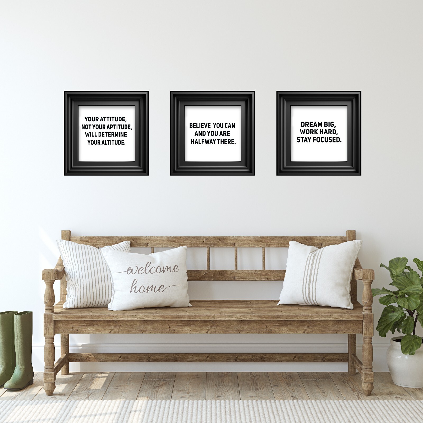 Motivational Wall Art – Peel and Stick Vinyl/removable Wall Decals. 3D illusion.