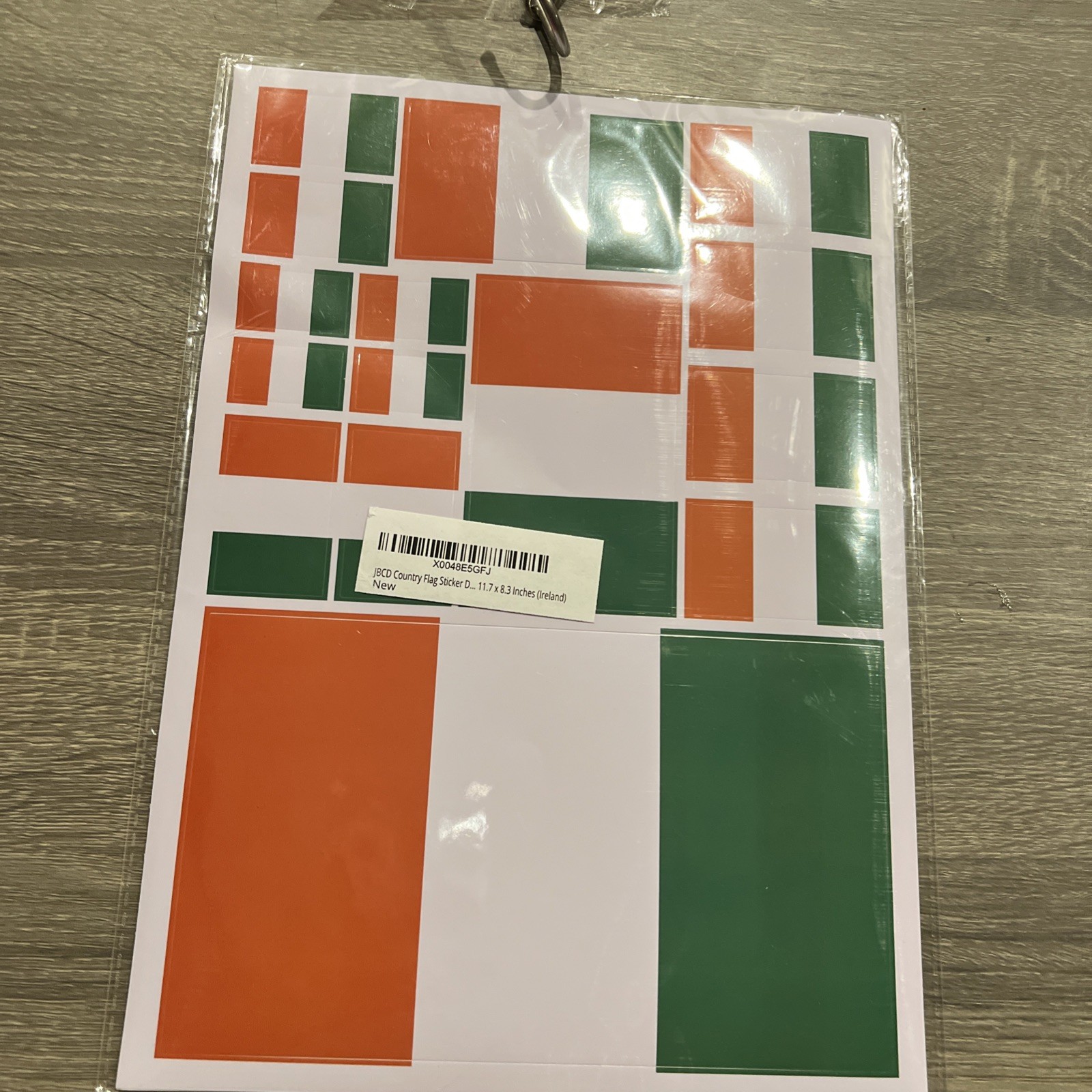 Ireland Flag Sticker Irish Decal in Multiple Sizes, 3 Pack, 11.7 x 8.3 Inches