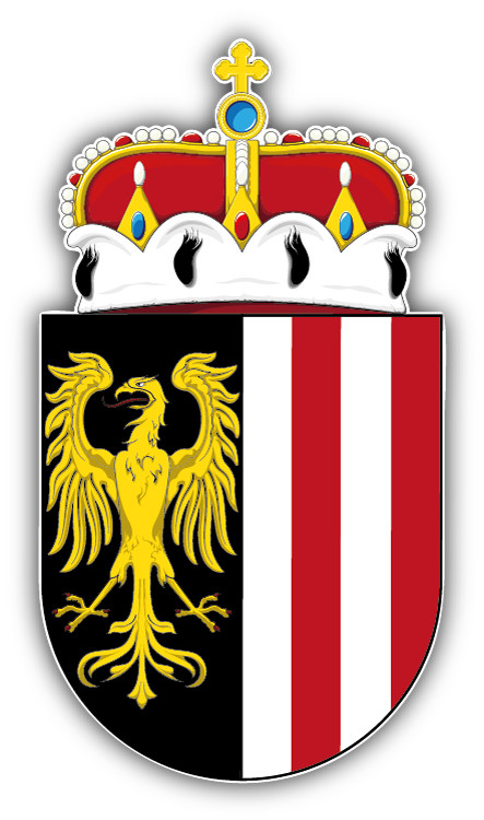 Upper Austria Coat Of Arms Car Bumper Sticker Decal – 3", 5", 6" or 8"