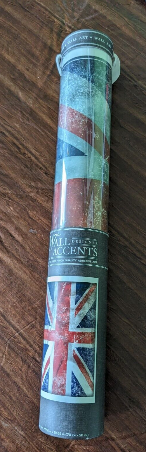 Wall Designer Accents UK British Flag Union Jack Approximately 27.5" x 19.5"