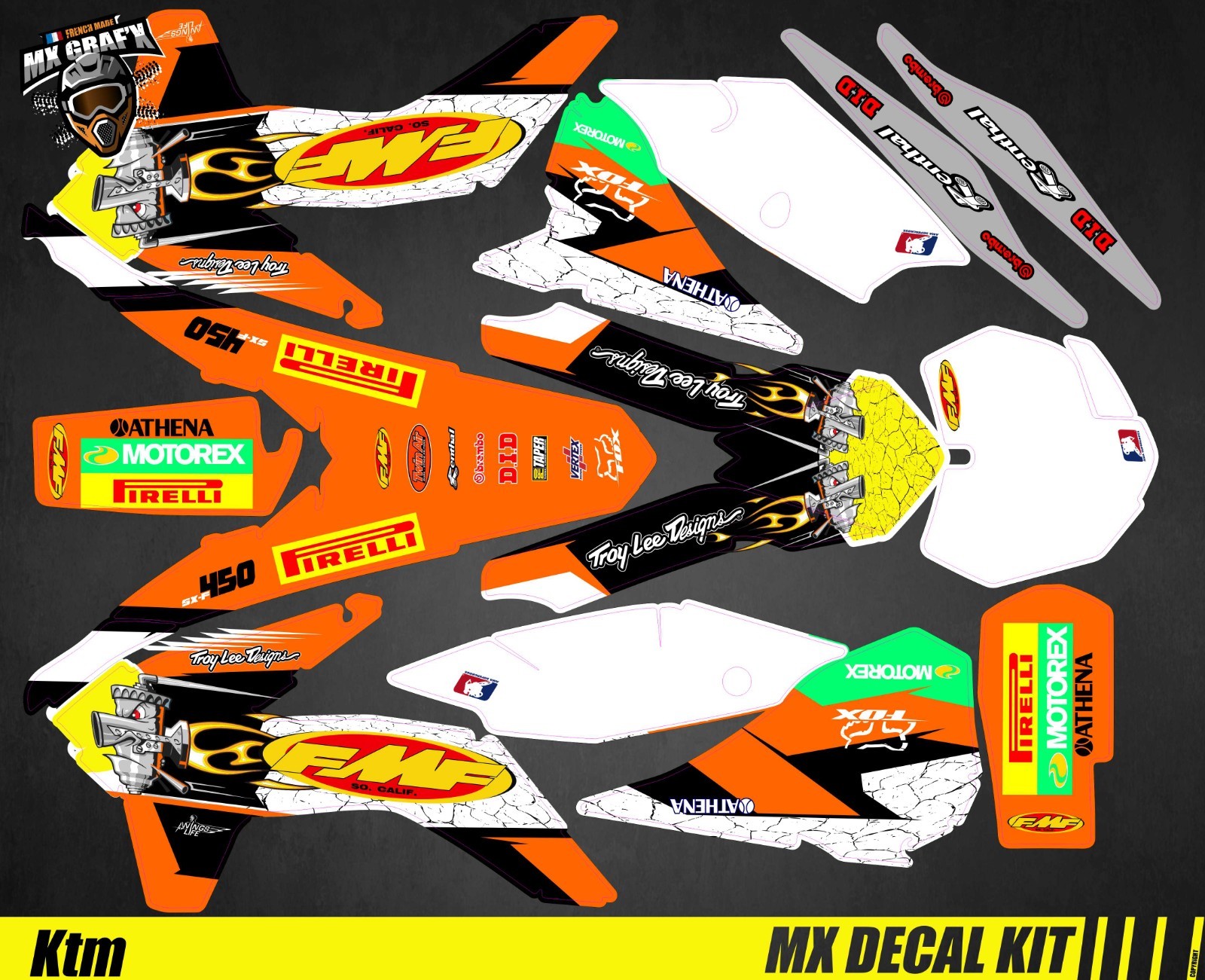 Motorcycle Decal Kit For KTM SX / SX-F – FMF