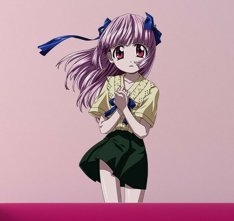 Anime Girl Wall decal, Anime Wall sticker, Modern Anime Schoolgirl Wall Art