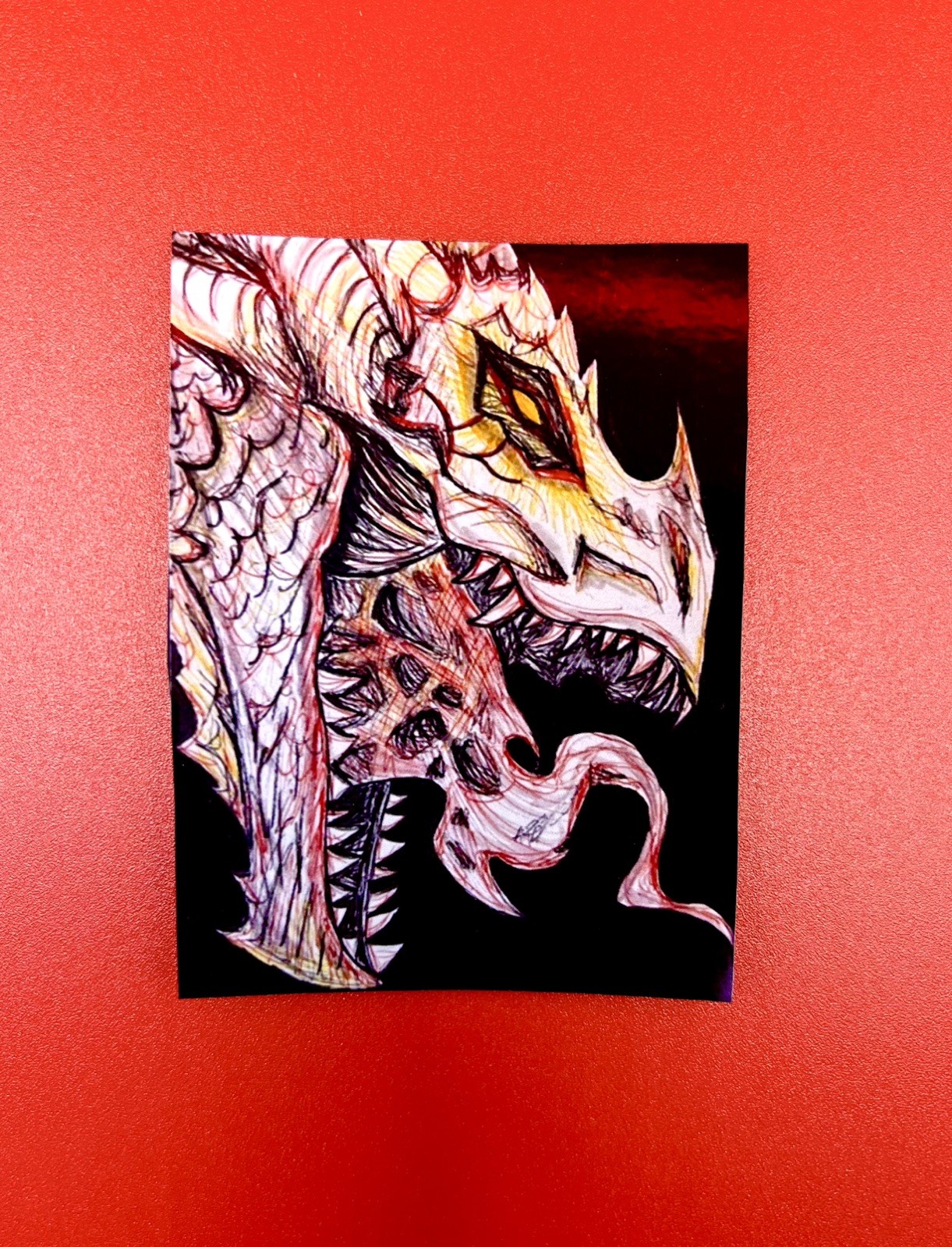 Glossy Dragon Vinyl Waterproof Sticker, size is slightly bigger than 2inx1in