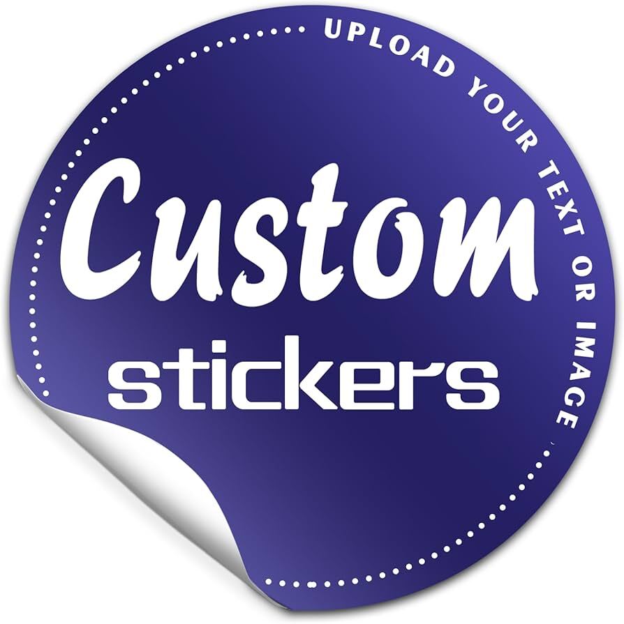 Custom sticker logo any size 2 Stickers for ps cell laptop phone case
