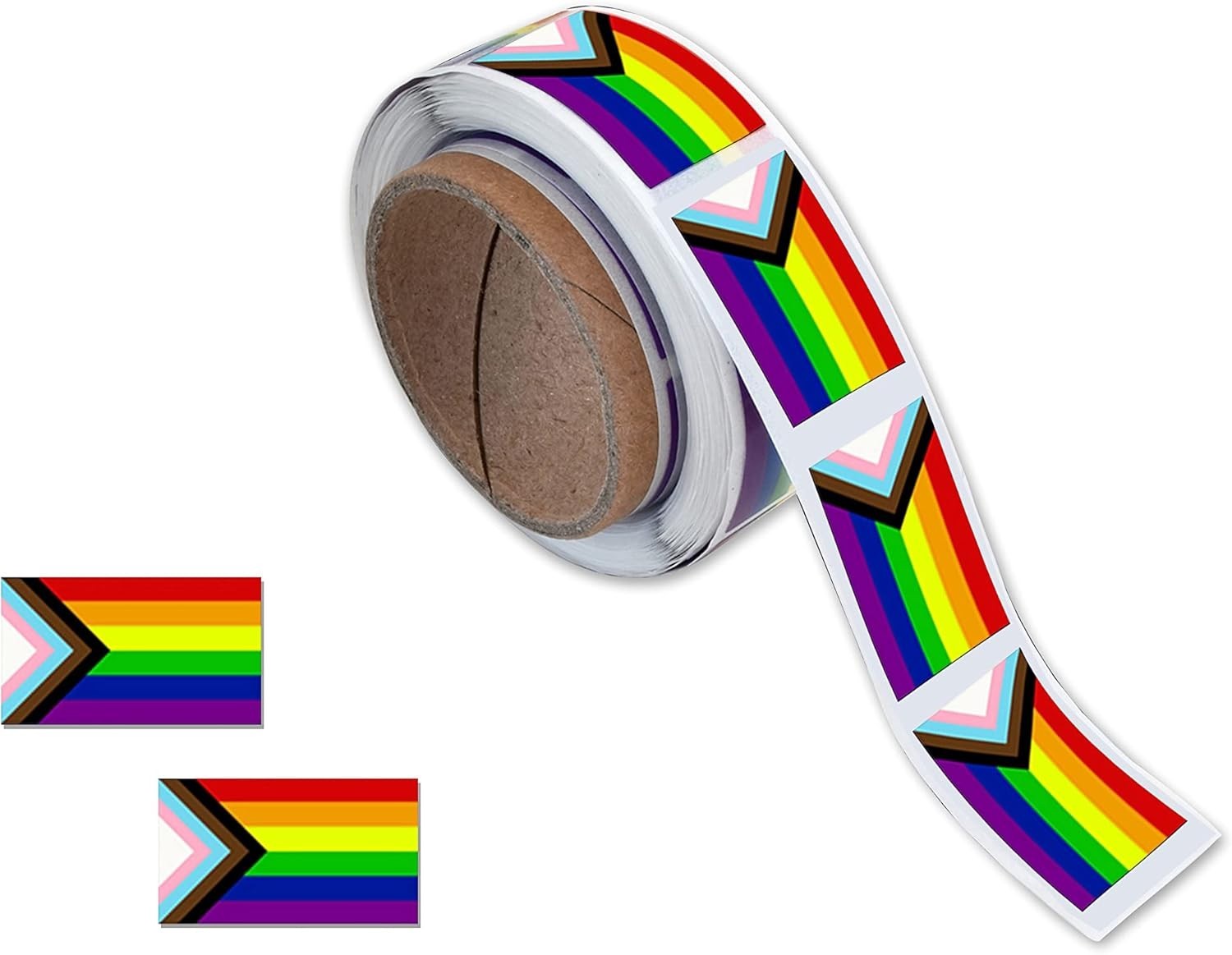 250 Progress Pride Rainbow Flag Stickers – Show Your LGBTQ+ Support Everywhere