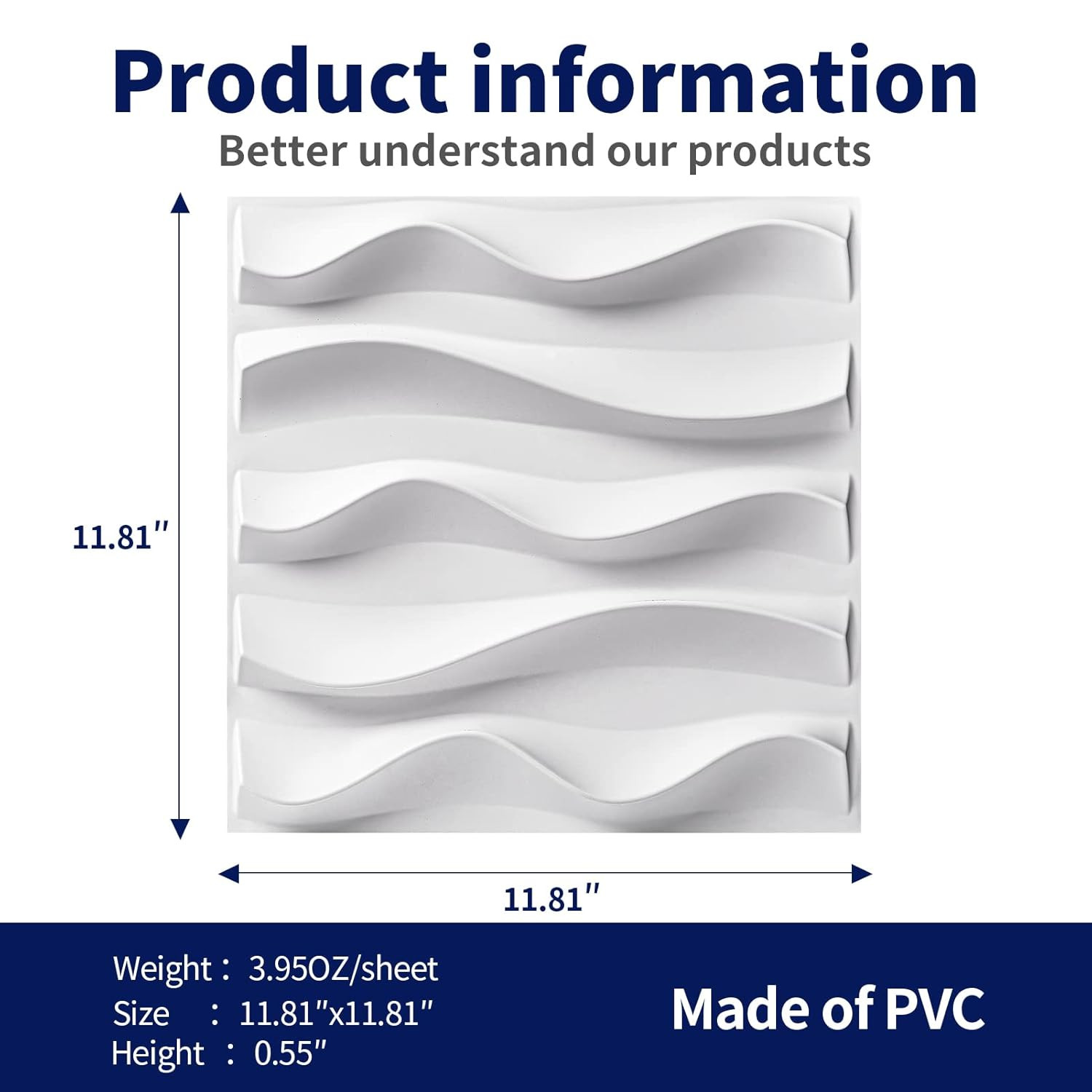 33 Pack 3D Wall Panel for Interior Wall Decor, PVC Textured Accent Wall, Elegant