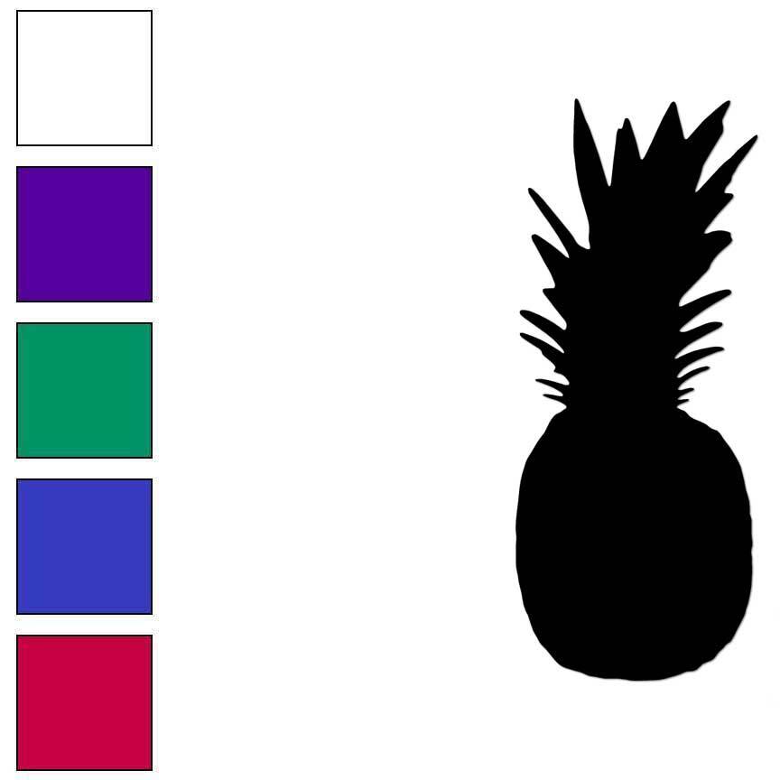Pineapple, Vinyl Decal Sticker, Multiple Colors & Sizes #6868