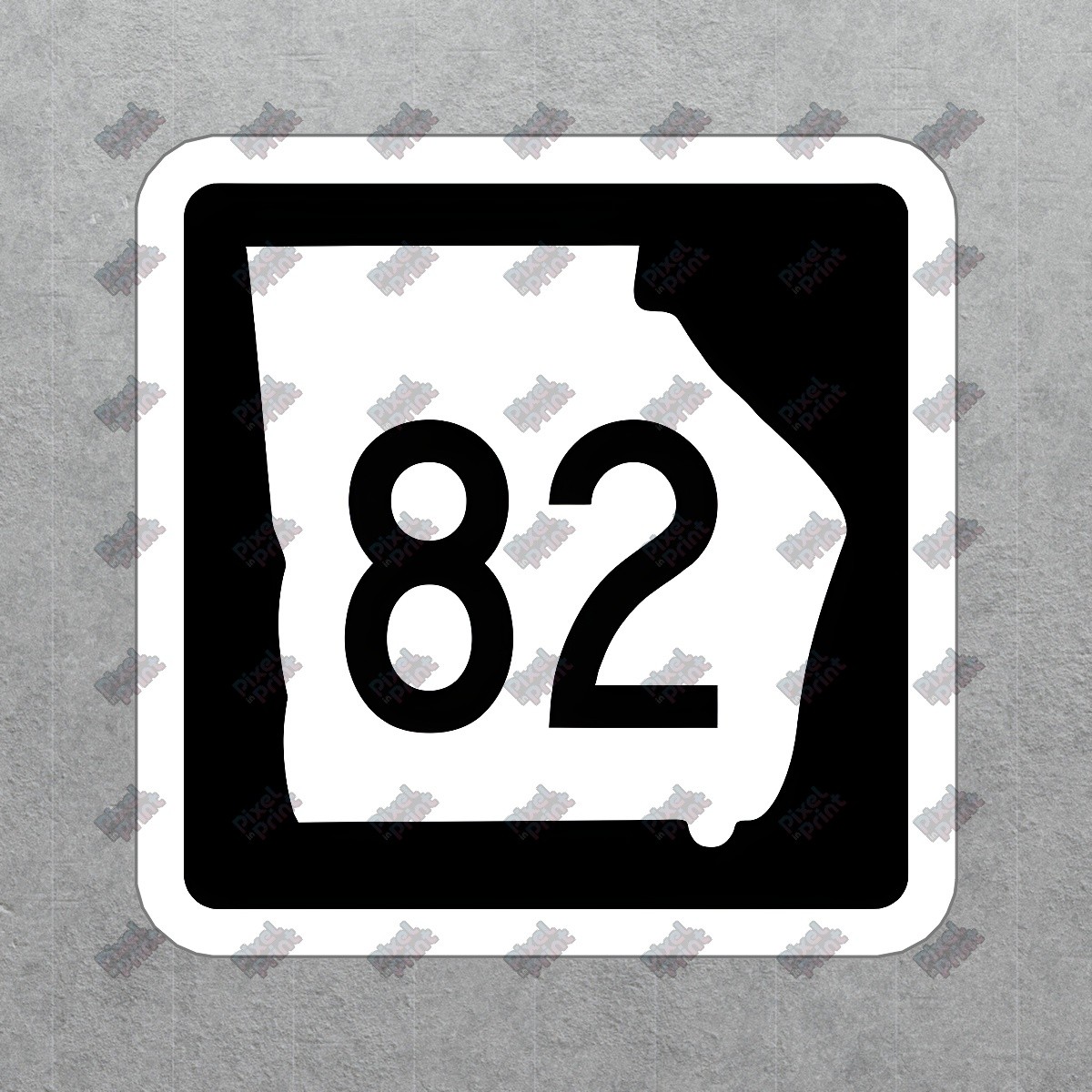 Georgia Highway 82 Vinyl Sticker State Route Decal Durable Outdoor & #407744