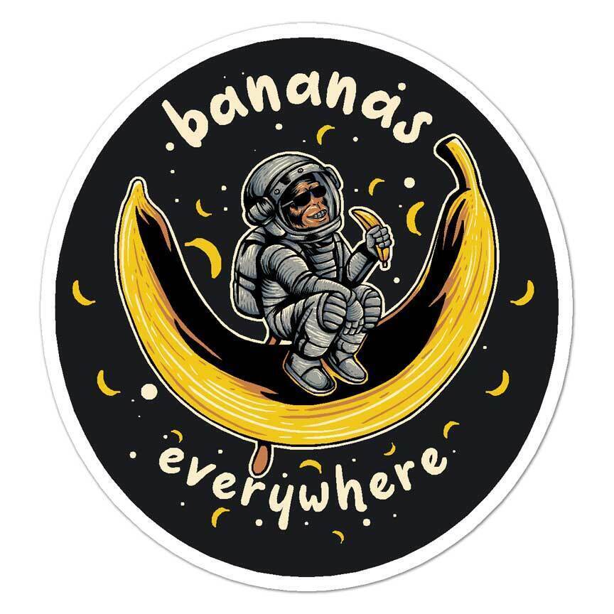 Bananas Everywhere Monkey Sticker Decal