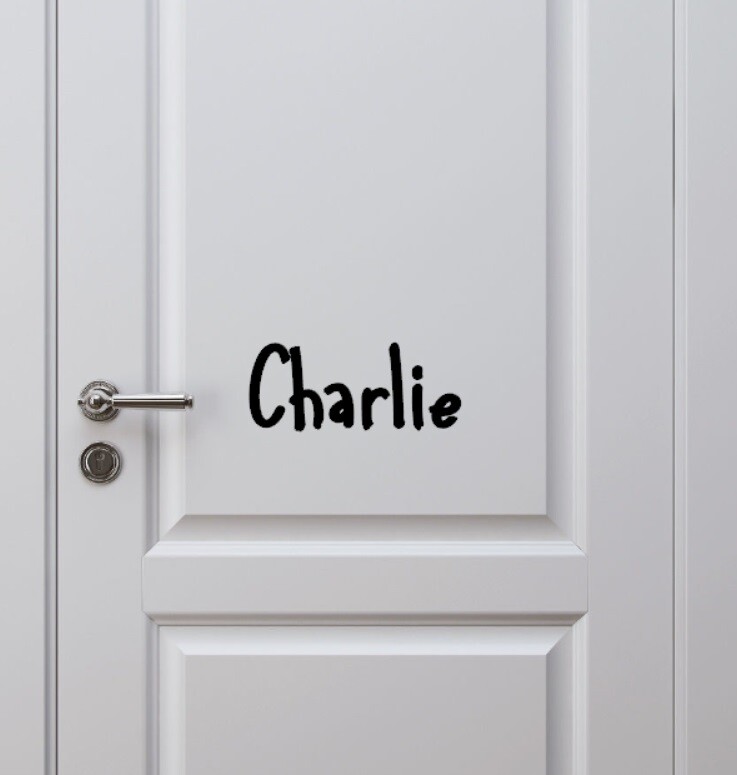 Custom Name Wall Door Sticker Personalized Removable Vinyl Decal 12cm to 26cm