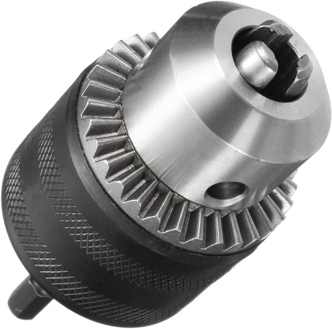 1/2"(13Mm) Drill Chuck with 1/4" Quick Change Hex Drive and Wrench to Drill
