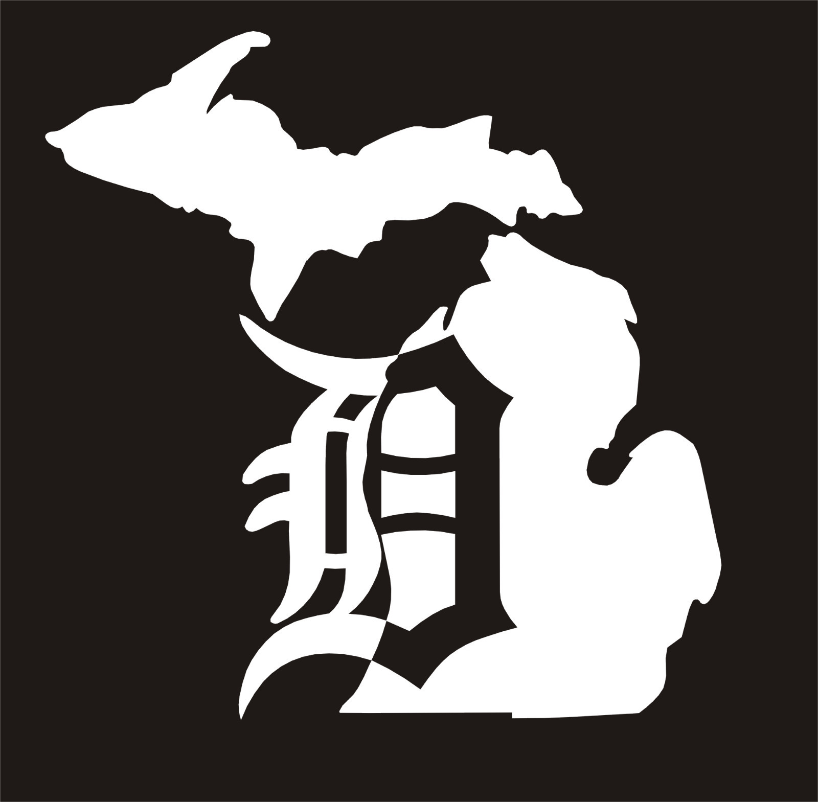 Old English D Detroit Tigers Michigan Vinyl decal sticker -BUY 2 GET a 3rd FREE
