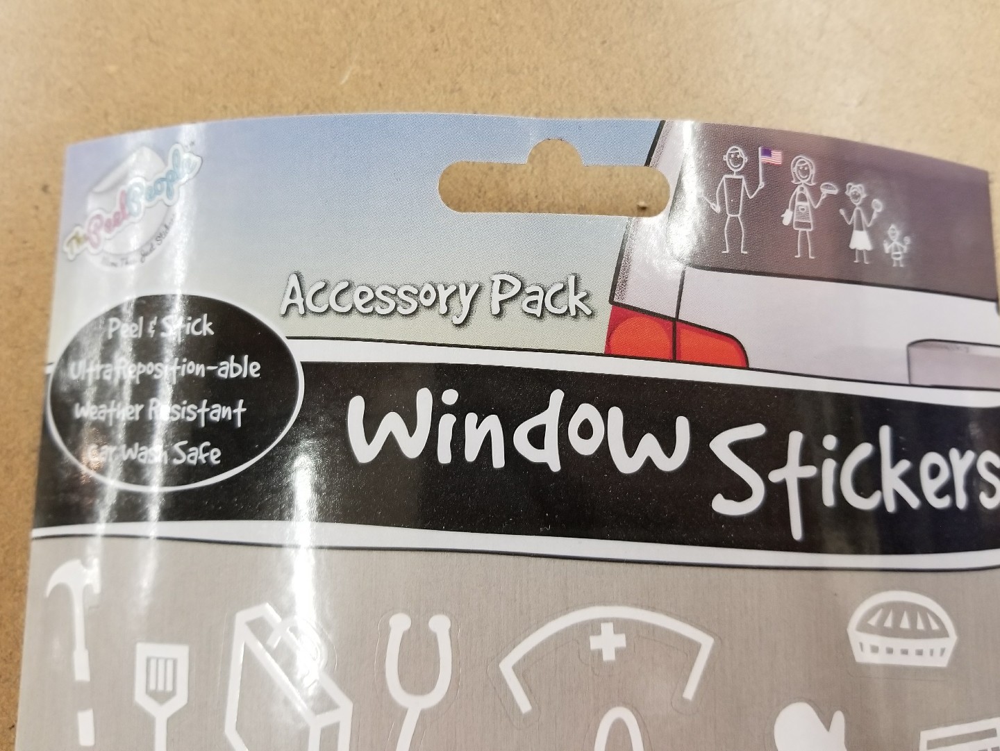 THE PEEL PEOPLE – AUTO WINDOW STICKER – FAMILY & ACCESSORY PACKS – 2 PACK