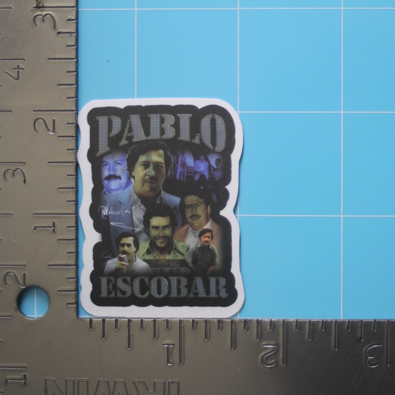 Pablo Escobar Sticker (EL PADRINO) Colombian Cartel Gangster, Gloss PVC Decal