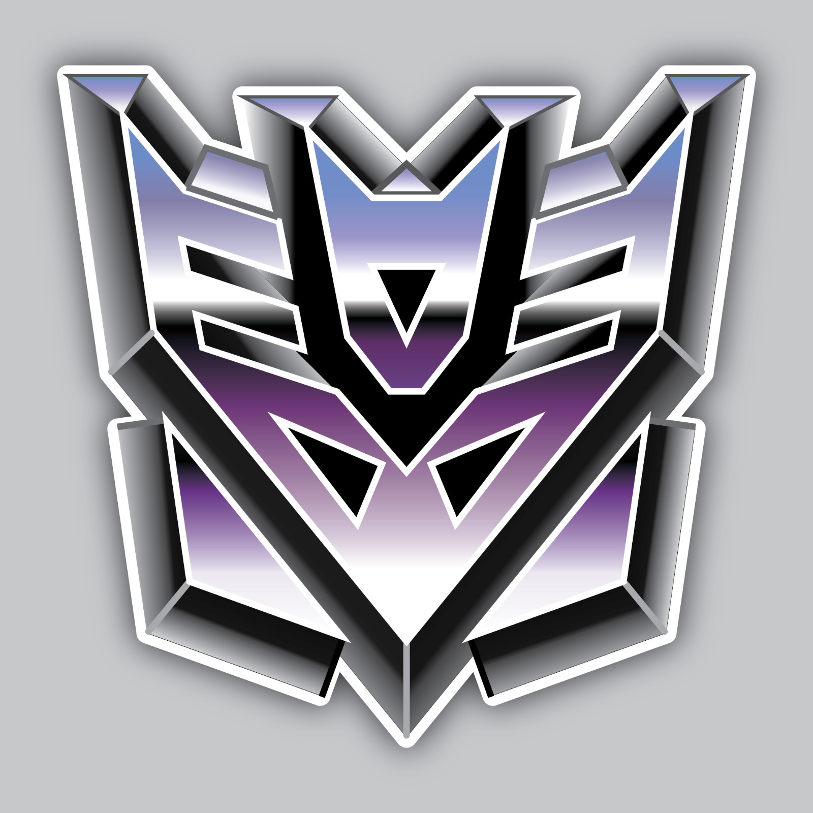 Transformer Decepticons Sticker/Decal -Megatron-StarScream -Barricade -ShockWave