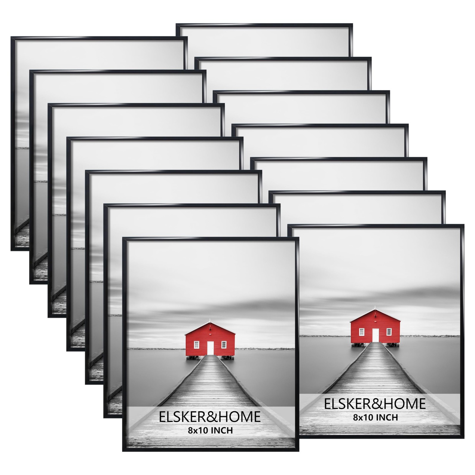 ELSKER&HOME 8×10 Picture Frame,Black Picture Frame Set of 12,Multi Pack 8×10 …