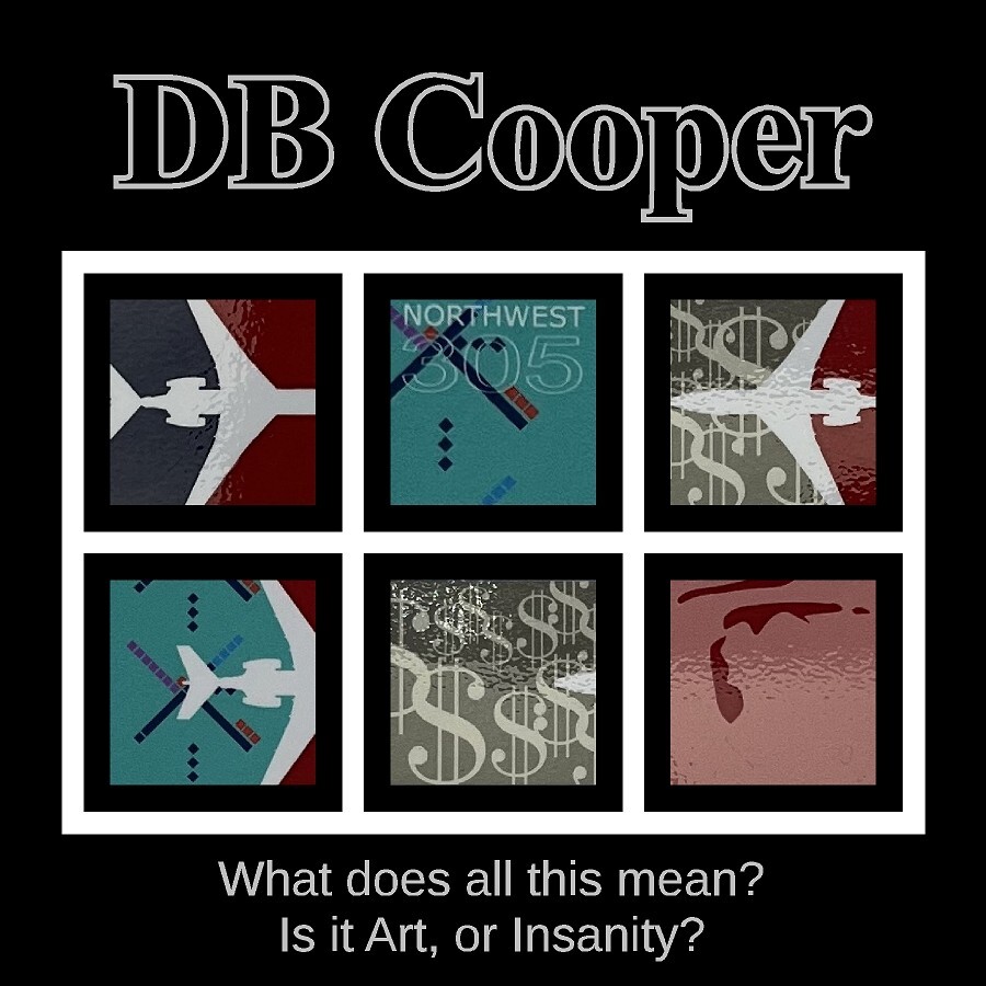 DB Cooper Art Magnet High Quality 6.5" x 4.625" FREE BONUS ITEM WITH EVERY ORDER