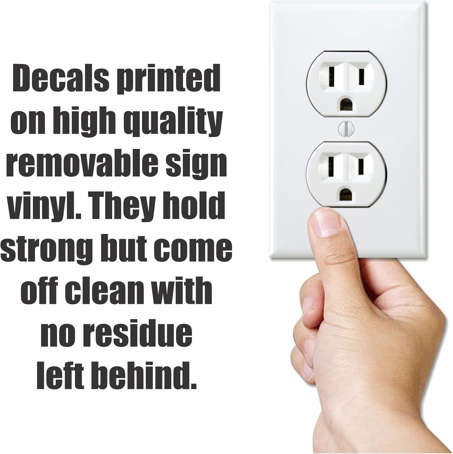 Rectangular Funny Electrical Sticker Set – 10 Indoor Prank Decals for All Ages