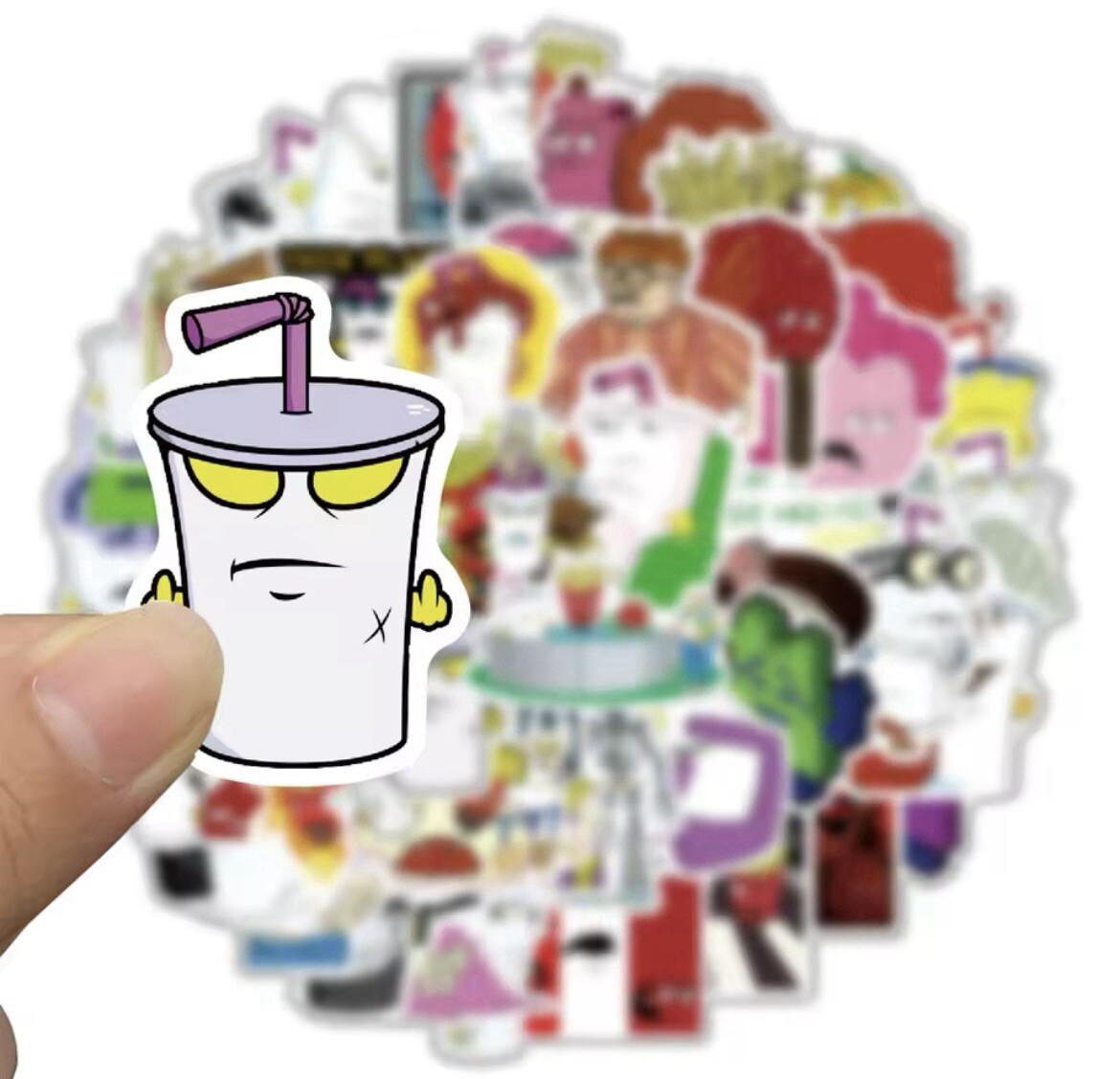 Aqua Teen Hunger Force Stickers 50pk Shake Meatwad Frylock Mix Fun Random Mix