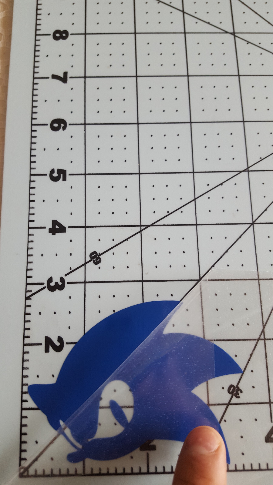 Sonic the Hedgehog logo decal sticker with transparent transfer film