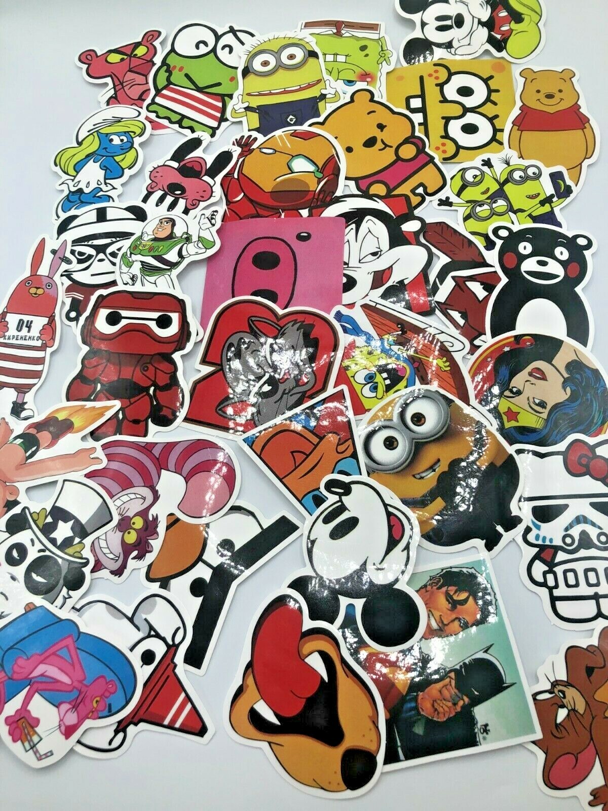 CARTOON ICONS Stickers Pack~70 PC for Skateboard~Laptop~Phone~Scrapbook