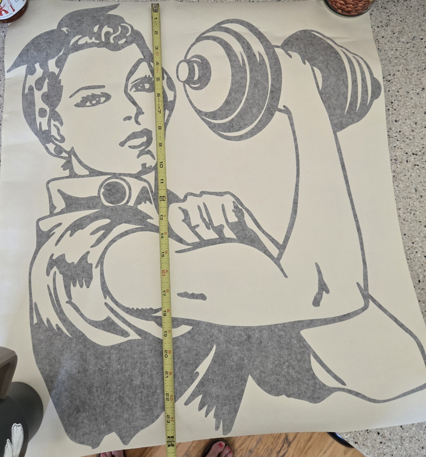 Retro Rosie The Riveter Vintage Wall Decal Vinyl Sticker Home Decor