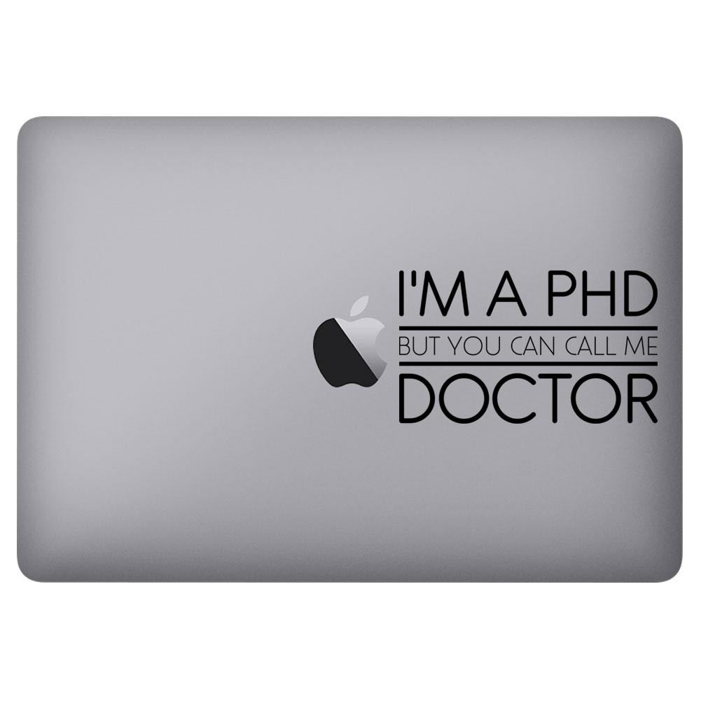 Funny Doctor Vinyl PHD Graduate Decal Die Cut Call Me Doctor Sticker Window Mug
