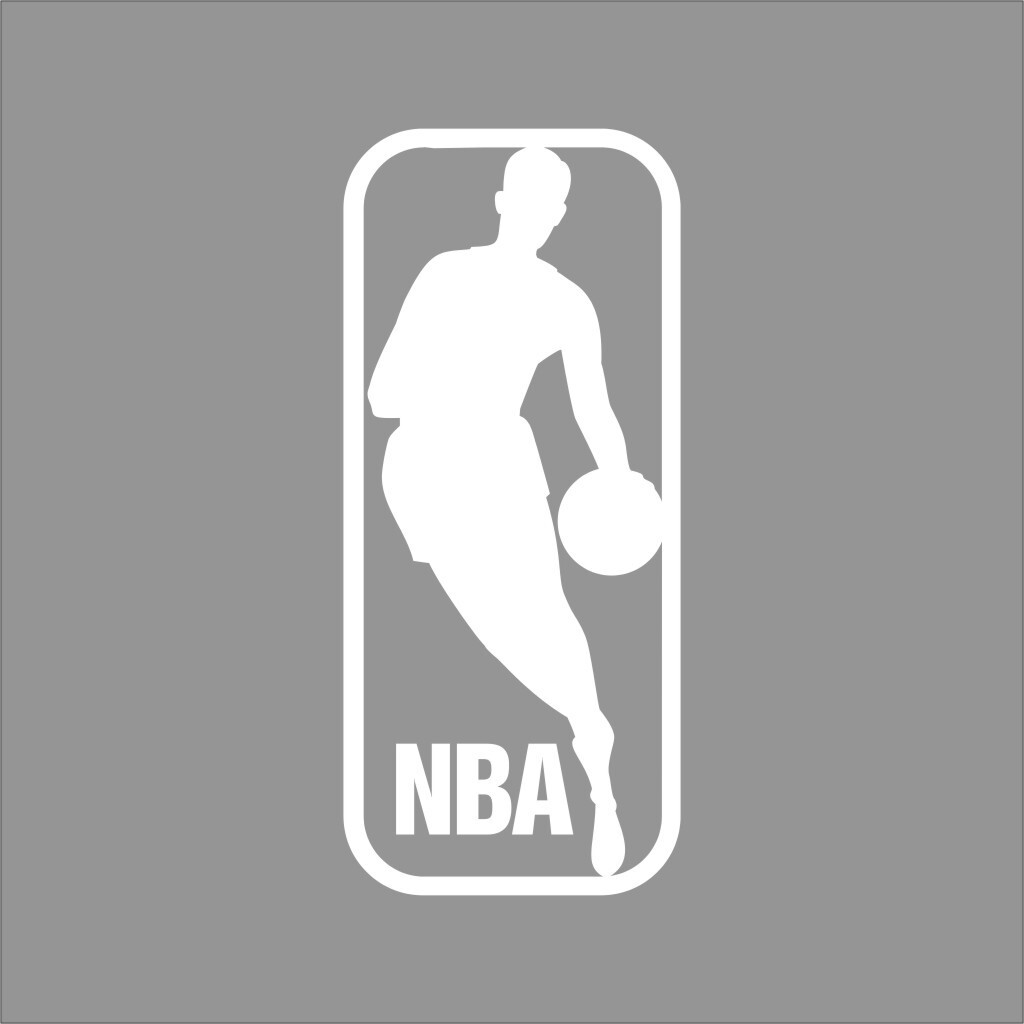 NBA #1 Logo 1 Color Vinyl Decal Car Window Wall