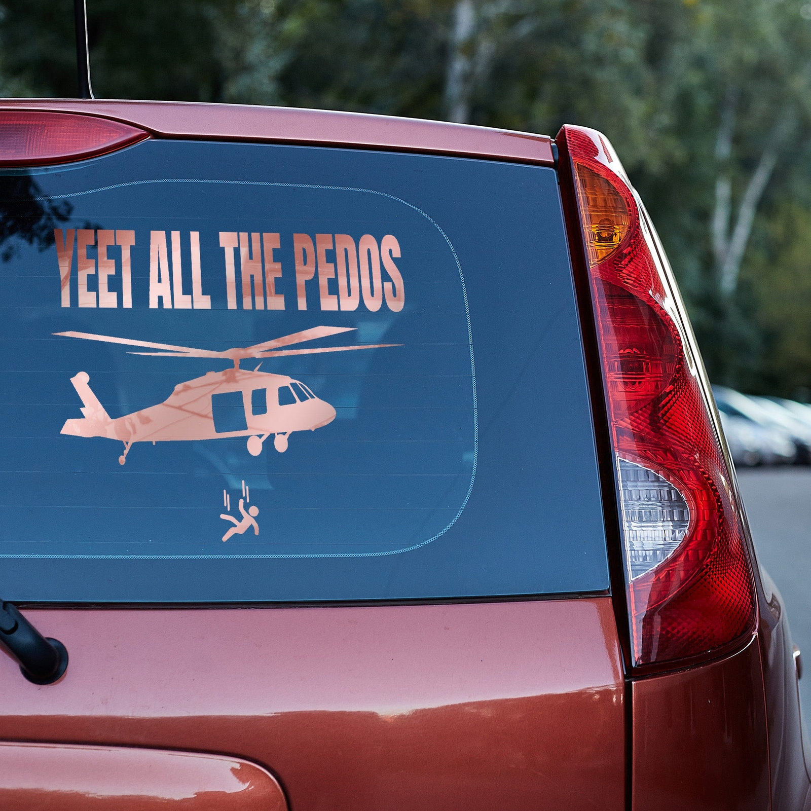 yeet all the Pedos Vinyl Decal Epstein Truck Car Van Laptop sticker